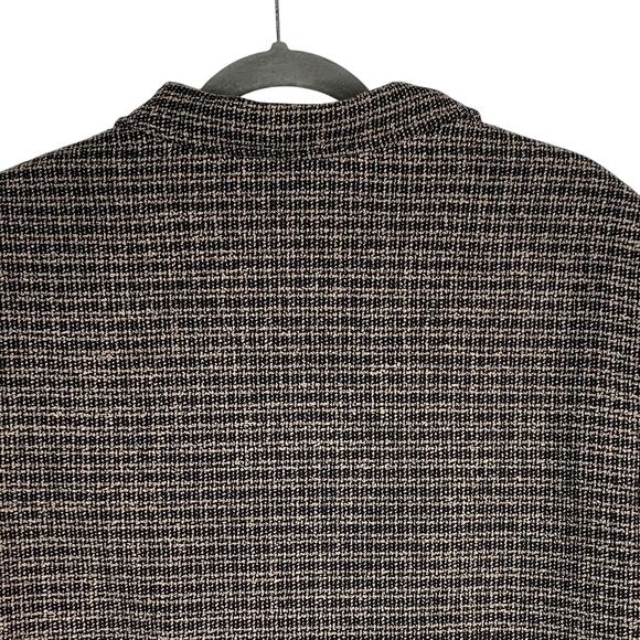 Vintage Blazer Cropped Jacket Woven Knit Tweed Norton McNaughton Lined Size 18 - Picture 5 of 9